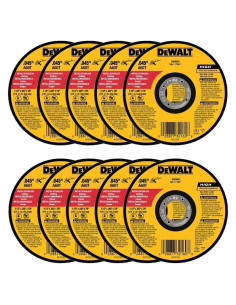 Ruedas de Corte DeWalt DW8062 11,43 cm Paquete de 10