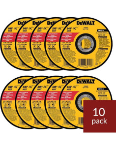 Ruedas de Corte DeWalt DW8062 11,43 cm Paquete de 10 2