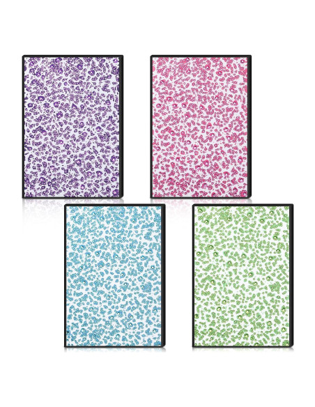 Kit de Cuadernos de Pintura de Diamante Mooliwe 4 Pcs A5