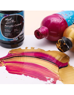 Juego de Pintura Acrílica Mont Marte 12 Colores 500ml Mate 2