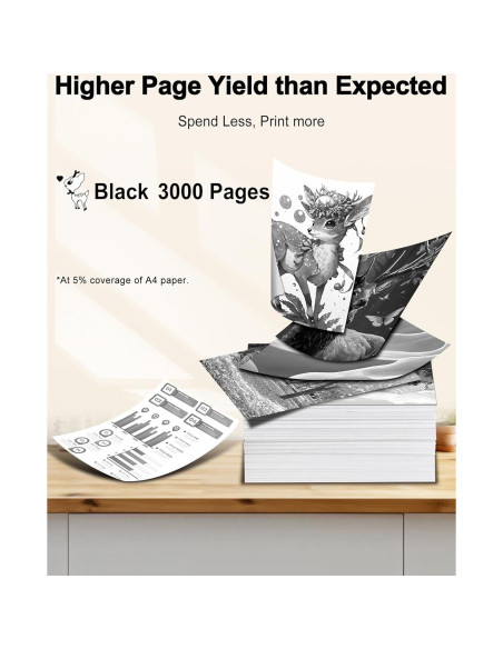 Cartucho de Tóner Miss Deer TN830XL Negro 4 Pack Compatible Brother