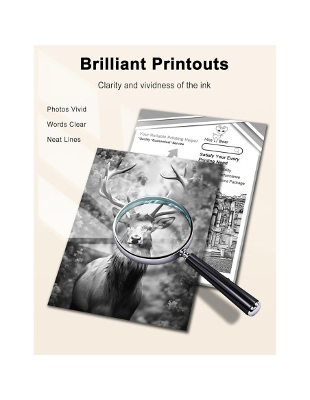 Cartucho de Tóner Miss Deer TN830XL Negro 4 Pack Compatible Brother