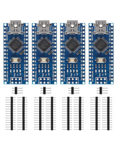 4 Placas Nano V3.0 ATmega328P CH340 5V Microcontrolador