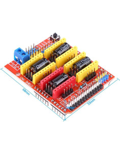 Placa de Expansión CNC V3.0 Haosie + 4 Controladores A4988 2