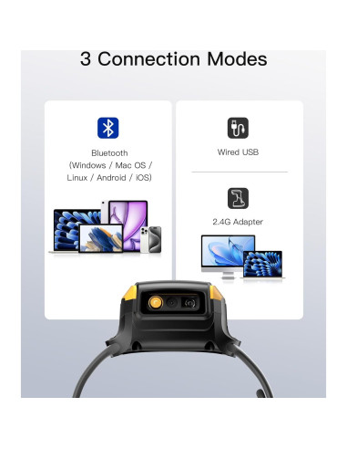 Escáner de Código de Barras 2D Inateck N6022-BK Bluetooth 5.3