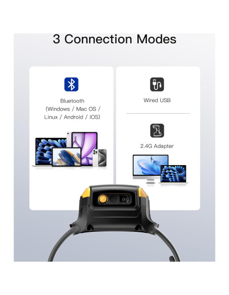 Escáner de Código de Barras 2D Inateck N6022-BK Bluetooth 5.3