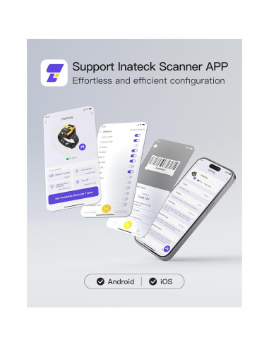 Escáner de Código de Barras 2D Inateck N6022-BK Bluetooth 5.3