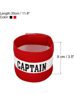 Banda Elástica PATIKIL para Fútbol y Deportes - Negro Rojo 2