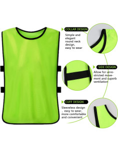 Chaleco de Entrenamiento Scrimmage para Niños - Paquete de 12 2