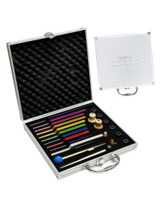 Juego de Diapasones Solfeggio Multicolor - 10 Frecuencias