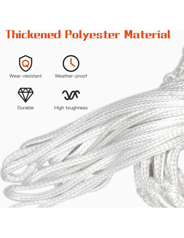 Red de Baloncesto Sanung 2 Paquetes Resistente para Interior y Exterior