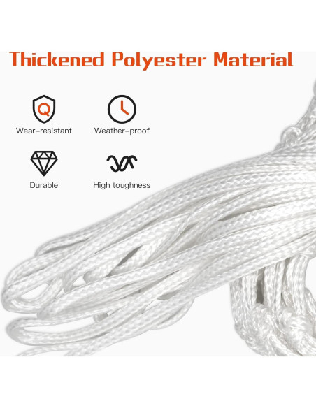 Red de Baloncesto Sanung 2 Paquetes Resistente para Interior y Exterior