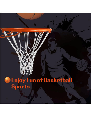 Red de Baloncesto Sanung 2 Paquetes Resistente para Interior y Exterior