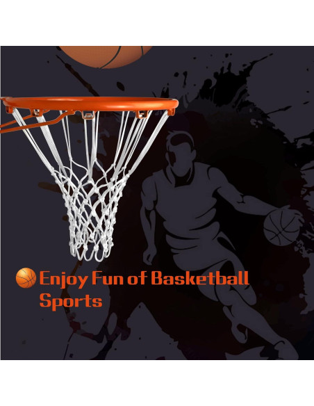 Red de Baloncesto Sanung 2 Paquetes Resistente para Interior y Exterior