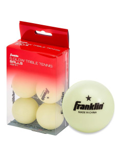Pelotas de Ping Pong Brillantes Franklin Sports 40mm - Paquete de 6