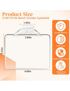 Escudo Ocular DeWalt 5140170-64 para Amoladora de Banco 2