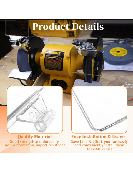 Escudo Ocular DeWalt 5140170-64 para Amoladora de Banco
