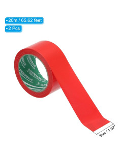 Cinta de Marcado para Cancha de Pickleball PATIKIL 5 cm x 20 m Rojo 2