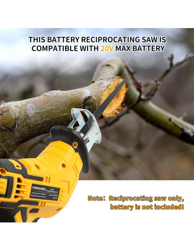 Sierra Recíproca Inalámbrica CNKMJRBD 20V 3000 SPM 4 Hojas