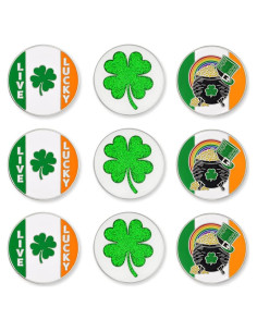 Juego de 9 Marcadores de Pelotas de Golf PinMart - Magnéticos