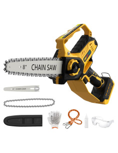 Mini Motosierra Eléctrica DEMIMA 20V 2-en-1 800W Poda