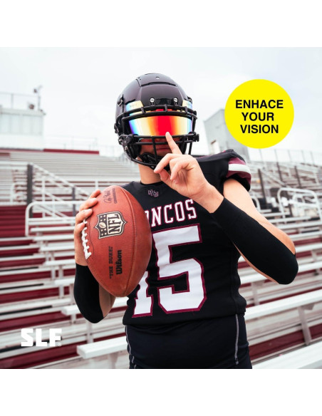 Visera de Casco de Fútbol SLEEFS Borealis - Policarbonato Resistente