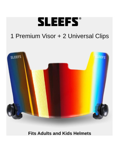 Visera de Casco de Fútbol SLEEFS Borealis - Policarbonato Resistente