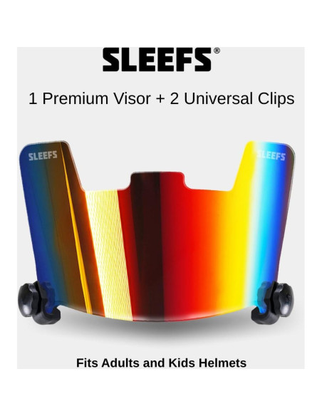 Visera de Casco de Fútbol SLEEFS Borealis - Policarbonato Resistente