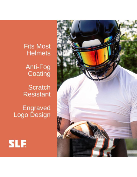 Visera de Casco de Fútbol SLEEFS Borealis - Policarbonato Resistente