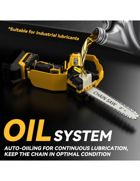 Mini Motosierra Eléctrica DEMIMA 20V 2-en-1 800W Poda