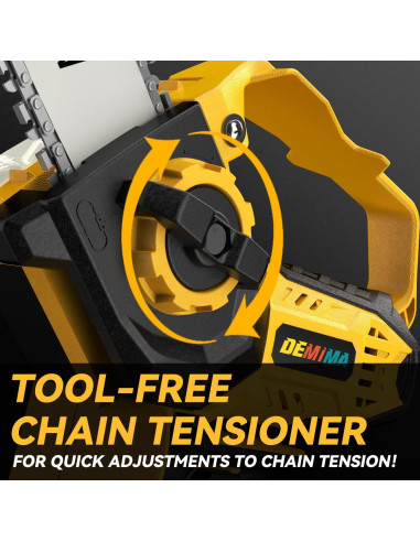 Mini Motosierra Eléctrica DEMIMA 20V 2-en-1 800W Poda