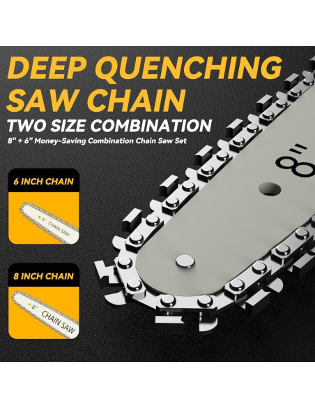 Mini Motosierra Eléctrica DEMIMA 20V 2-en-1 800W Poda