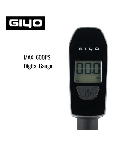 Bomba de Choque Digital GIYO GS-52L 600 PSI Aluminio Ergonómica