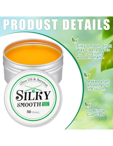 Paquete de 3 Ceras para Ejes de Taco de Billar Threlaco 50g