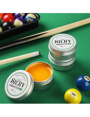 Paquete de 3 Ceras para Ejes de Taco de Billar Threlaco 50g