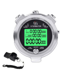 Cronómetro Rolilink de Metal con Luz de Fondo 100 Vueltas