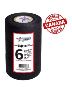 Cinta Deportiva Negra para Hockey Cinta Deportiva STP946-36 6 Rollos