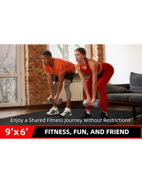 Alfombrilla de Ejercicio GymCope 2.74m x 1.83m PVC 7mm