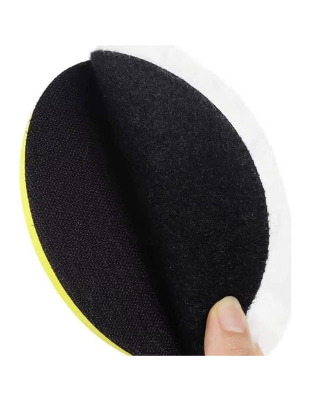 Almohadillas de Pulido de Lana IPELY 6 Pcs 150mm con Adaptador