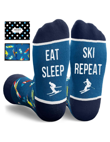 Calcetines de Esquí Zmart para Hombres - Regalo Divertido