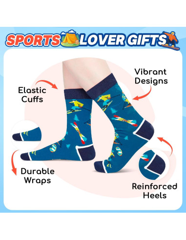 Calcetines de Esquí Zmart para Hombres - Regalo Divertido