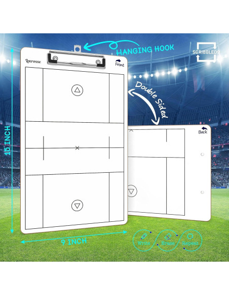 Pizarra de Borrado en Seco Scribbledo para Entrenadores 38x23 cm