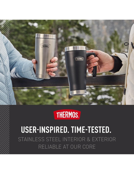 Taza Aislada THERMOS Serie Icon Acero Inoxidable Mate 473 ml