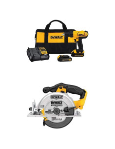 Taladro Inalámbrico DEWALT DCD771C2 20V con Sierra Circular