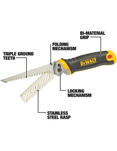 Sierra de Punzón Plegable DeWalt DWHT20123 26.67 cm 2-en-1 2