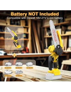 Sierra de Cadena Mini Dewalt 20V 8" Inalámbrica Ligera 2
