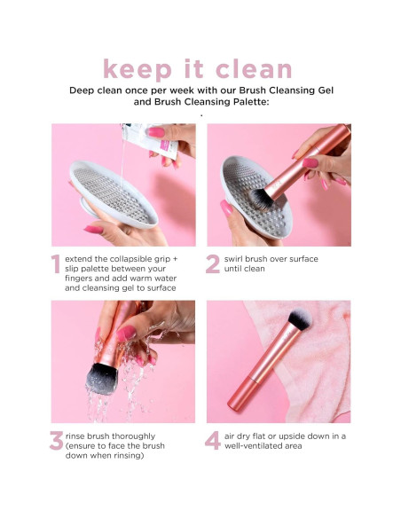 Brocha de Maquillaje para Rubor Real Techniques Ultra Plush 20cm