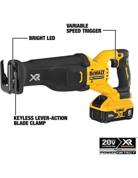 Sierra Recíproca DEWALT 20V MAX XR DCS368B 3,78 kg