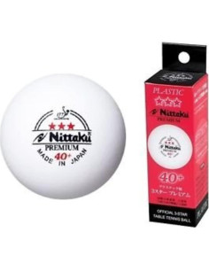 Bolas de Tenis de Mesa Nittaku 3-Star Premium 40mm - 3 Piezas 2
