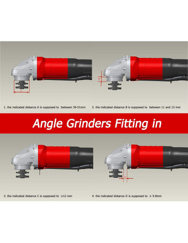 Cubierta de polvo Dastool Dt1701-125D para amoladora 5"
